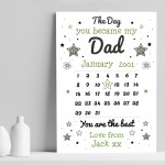 Personalised Fathers Day Gifts For Daddy Grandad Print Calendar