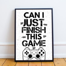 Framed Gaming Print For Wall Boys Bedroom Decor Gift For Him