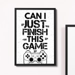 Framed Gaming Print For Wall Boys Bedroom Decor Gift For Him