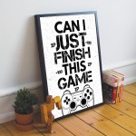 Framed Gaming Print For Wall Boys Bedroom Decor Gift For Him