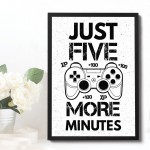 White Gaming Framed Prints Gaming Print For Wall Boys Bedroom