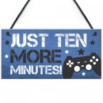 Blue Gaming Sign For Door Boy Bedroom Sign Wall Decor Gamer Gift