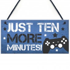 Blue Gaming Sign For Door Boy Bedroom Sign Wall Decor Gamer Gift