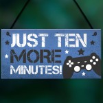 Blue Gaming Sign For Door Boy Bedroom Sign Wall Decor Gamer Gift