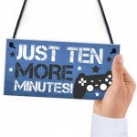 Blue Gaming Sign For Door Boy Bedroom Sign Wall Decor Gamer Gift