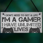 Gaming Sign For Wall Grey Gaming Sign For Boys Bedroom Wall Art 