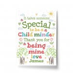 Personalised Thank You Gift Childminder Gifts Leaving School