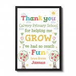 Personalised TEACHER Thank You Gift Class Quote Print Gift 