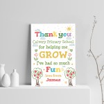 TEACHER Personalised Print Thank You Gift Class Quote Print Gift