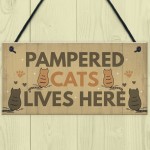 Funny Cat Sign For Home Sign For Gate Pet Sign Funny Cat Gift