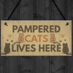 Funny Cat Sign For Home Sign For Gate Pet Sign Funny Cat Gift