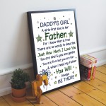 Daddy's Girl Daddy Dad FATHERS DAY Gift From Daughter Son 