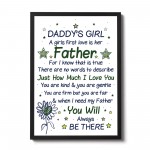 Daddy's Girl Daddy Dad FATHERS DAY Gift From Daughter Son 