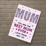 Mum Print Personalised Mum Birthday Gift From Daughter Son