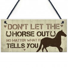 Funny Horse Sign For Home Stable Sign Funny Horse Gift For Horse