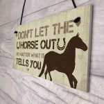 Funny Horse Sign For Home Stable Sign Funny Horse Gift For Horse