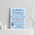 Godfather Print Godparent Gift Godfather Asking Christening Gift