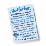 Godfather Print Godparent Gift Godfather Asking Christening Gift