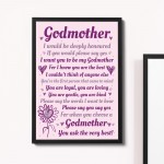 Godmother Photo Frame Godparent Gift Godmother Asking Present