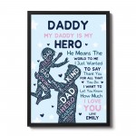 PERSONALISED Daddy Dad Grandad Fathers Day Gifts from Daughter 