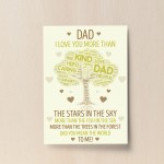 Dad Gift From Daughter Son Dad Birthday Christmas Gift Dad Print