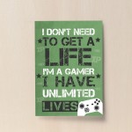 Gaming Sign For Boys Bedroom Son Birthday Gift Gamer Gift Decor