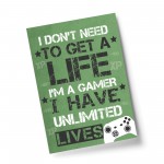 Gaming Sign For Boys Bedroom Son Birthday Gift Gamer Gift Decor