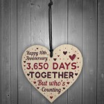 Handmade Wood Heart Gift To Celebrate 10th Wedding Anniversary