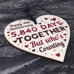 Handmade Wood Heart Gift To Celebrate 16th Wedding Anniversary