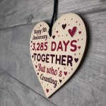 Handmade Wood Heart Gift To Celebrate 9th Wedding Anniversary