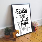 Bathroom Rules Sign For Toilet Loo Bathroom Wall Art Accessories