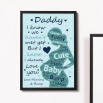 Daddy To Be Gifts Baby Shower Dad Friend Gift Print Fathers Day 