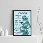 Daddy To Be Gifts Baby Shower Dad Friend Gift Print Fathers Day 