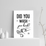 Wash Your Hands Bathroom Print Toilet Loo Sign Bathroom Decor