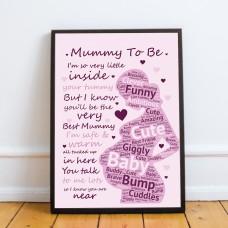 Mummy To Be Framed Print New Mummy Gift Baby Shower Gift