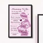 Mummy To Be Framed Print New Mummy Gift Baby Shower Gift