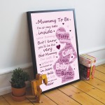Mummy To Be Framed Print New Mummy Gift Baby Shower Gift
