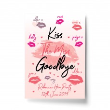 Personalised Kiss The Miss Goodbye Print Hen Party Accessories