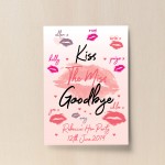 Personalised Kiss The Miss Goodbye Print Hen Party Accessories