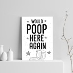 Funny Bathroom Decor Sign For Bathroom Toilet Loo Home Decor