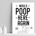 Funny Bathroom Decor Sign For Bathroom Toilet Loo Home Decor