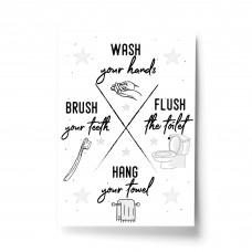 Bathroom Rules Print For Wall Bathroom Prints Funny Bathroom Art