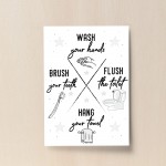 Bathroom Rules Print For Wall Bathroom Prints Funny Bathroom Art