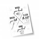 Bathroom Rules Print For Wall Bathroom Prints Funny Bathroom Art