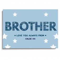 Brother Gift Personalised Print Brother Uncle Birthday Xmas Gift
