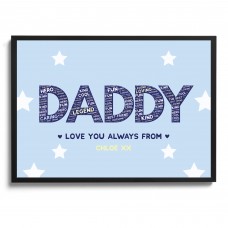 Personalised Daddy Birthday Christmas Gift Daddy Daughter Frame
