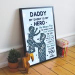 Dad Gift From Daughter Gift From Son Personalised Dad Print