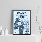 Dad Gift From Daughter Gift From Son Personalised Dad Print