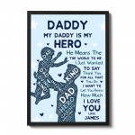 Dad Gift From Daughter Gift From Son Personalised Dad Print