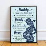 Daddy To Be Gifts Baby Shower Gift For Dad Framed Fathers Day